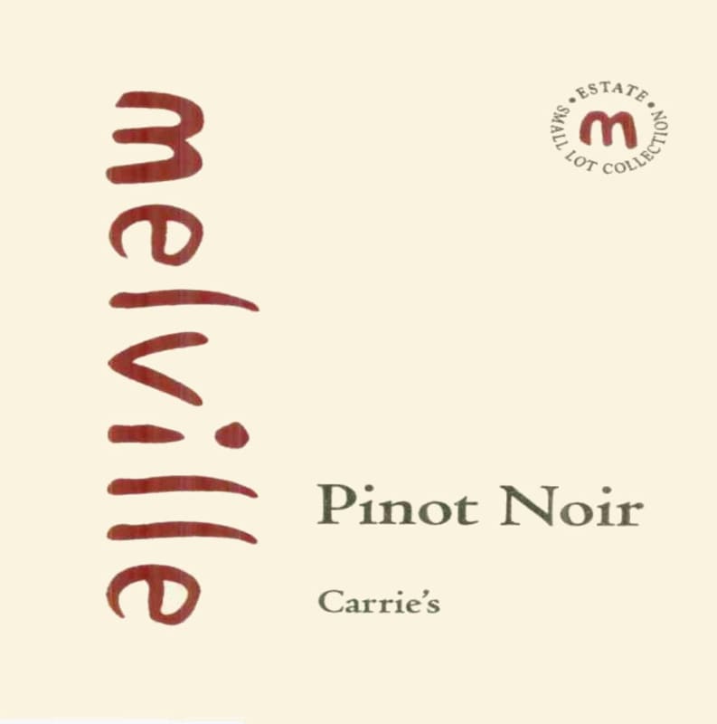 Melville Small Lot Collection Carrie's Pinot Noir 2004 Front Label