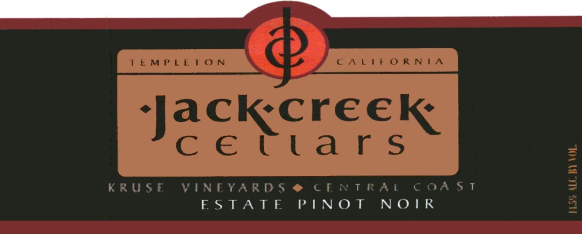 Jack Creek Cellars Kruse Vineyard Pinot Noir 2009 Front Label