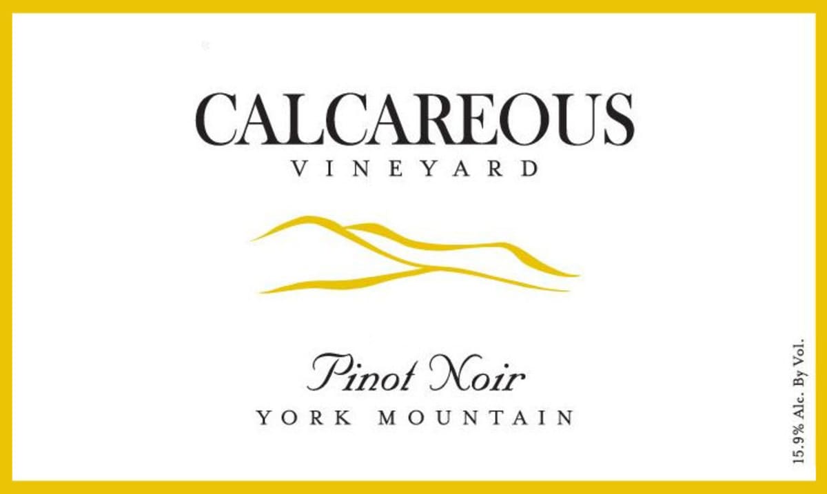 Calcareous Vineyard Pinot Noir 2010 Front Label