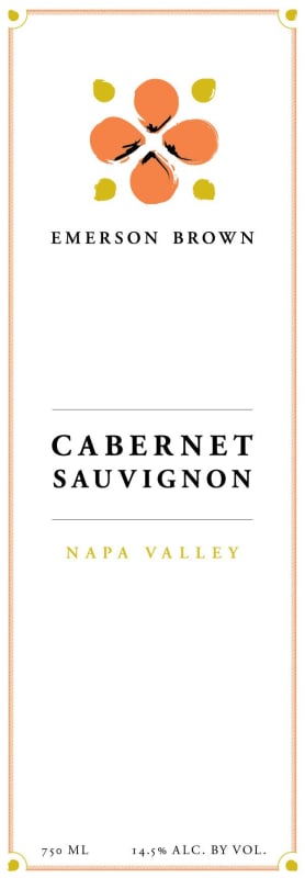 Emerson Brown Napa Valley Cabernet Sauvignon 2014 Front Label
