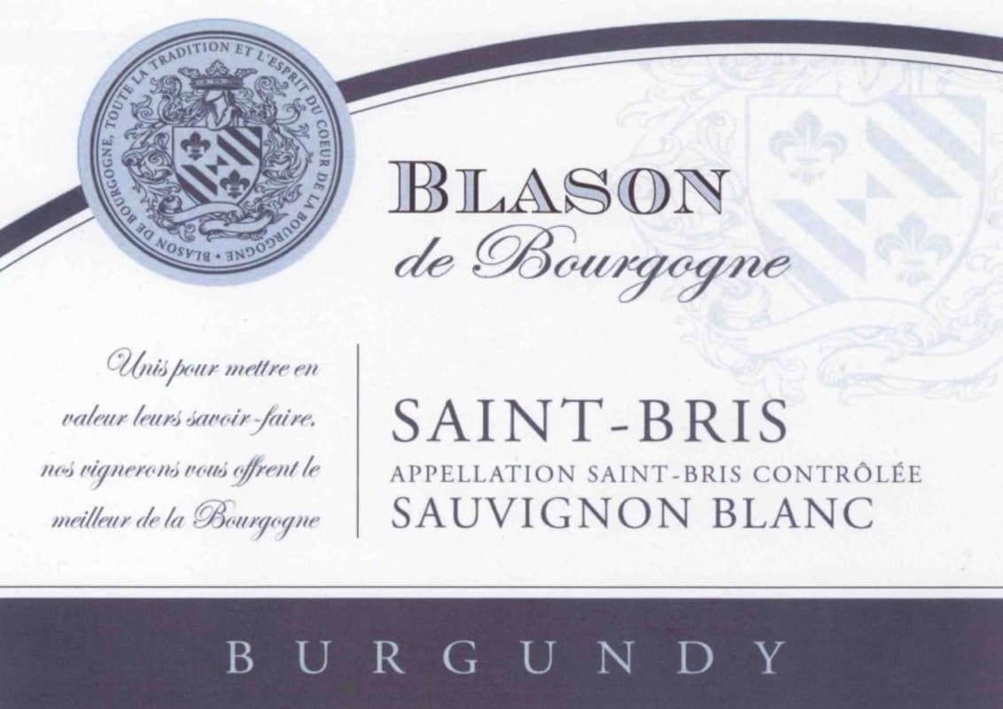 Blason de Bourgogne Saint Bris 2012 Front Label