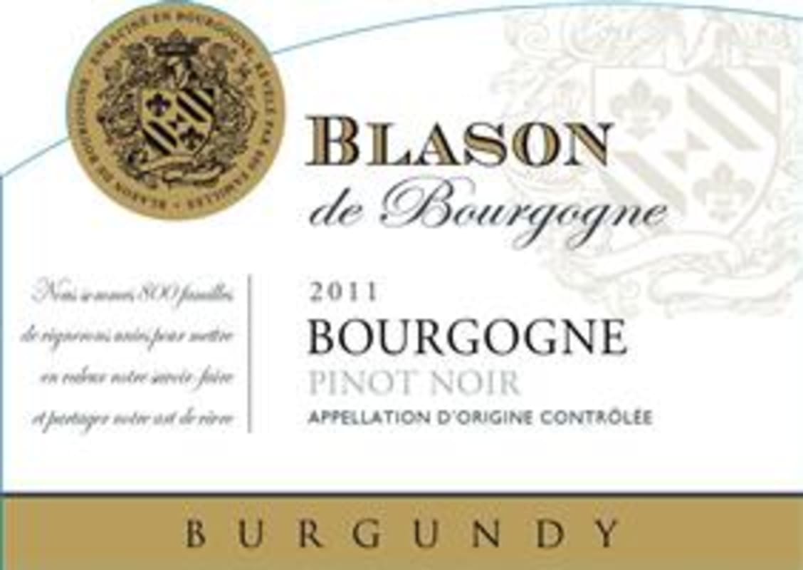Blason de Bourgogne Bourgogne Pinot Noir 2011 Front Label