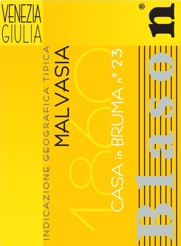 Blason Vini Venezia Giulia Casa in Bruma n 23 Malvasia 2012 Front Label