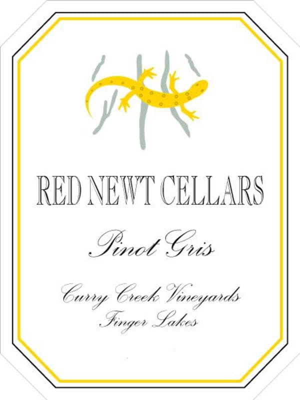 Red Newt Cellars Curry Creek Vineyards Pinot Gris 2010 Front Label