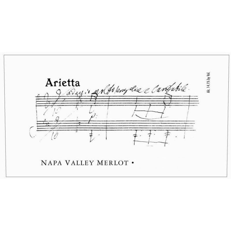 Arietta Merlot 1999 Front Label