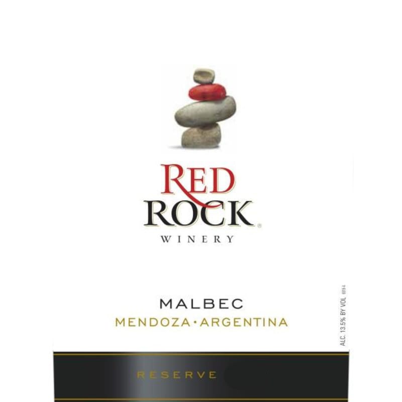 Red Rock Reserve Malbec 2010 Front Label