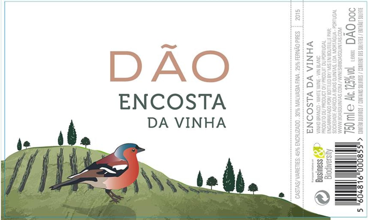 Boas Quintas Encosta da Vinha Branco 2015 Front Label