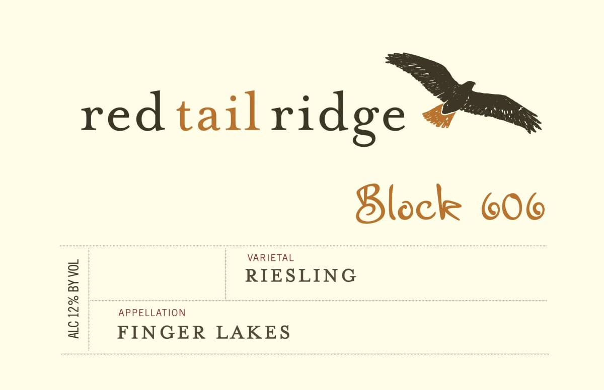 Red Tail Ridge Block 606 Riesling 2013 Front Label