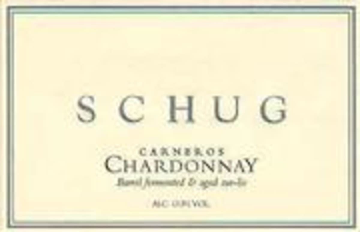 Schug Carneros Chardonnay 1998 Front Label