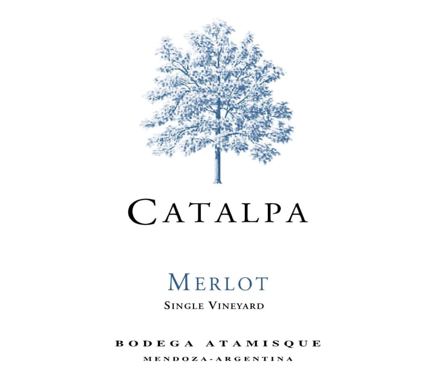 Bodega Atamisque Catalpa Merlot 2013 Front Label
