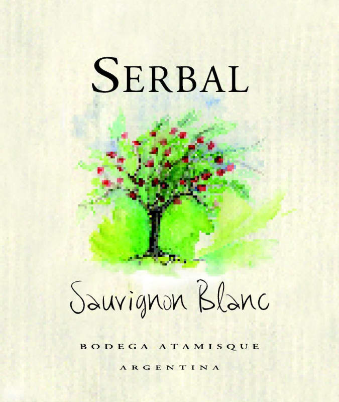 Bodega Atamisque Serbal Sauvignon Blanc 2015 Front Label