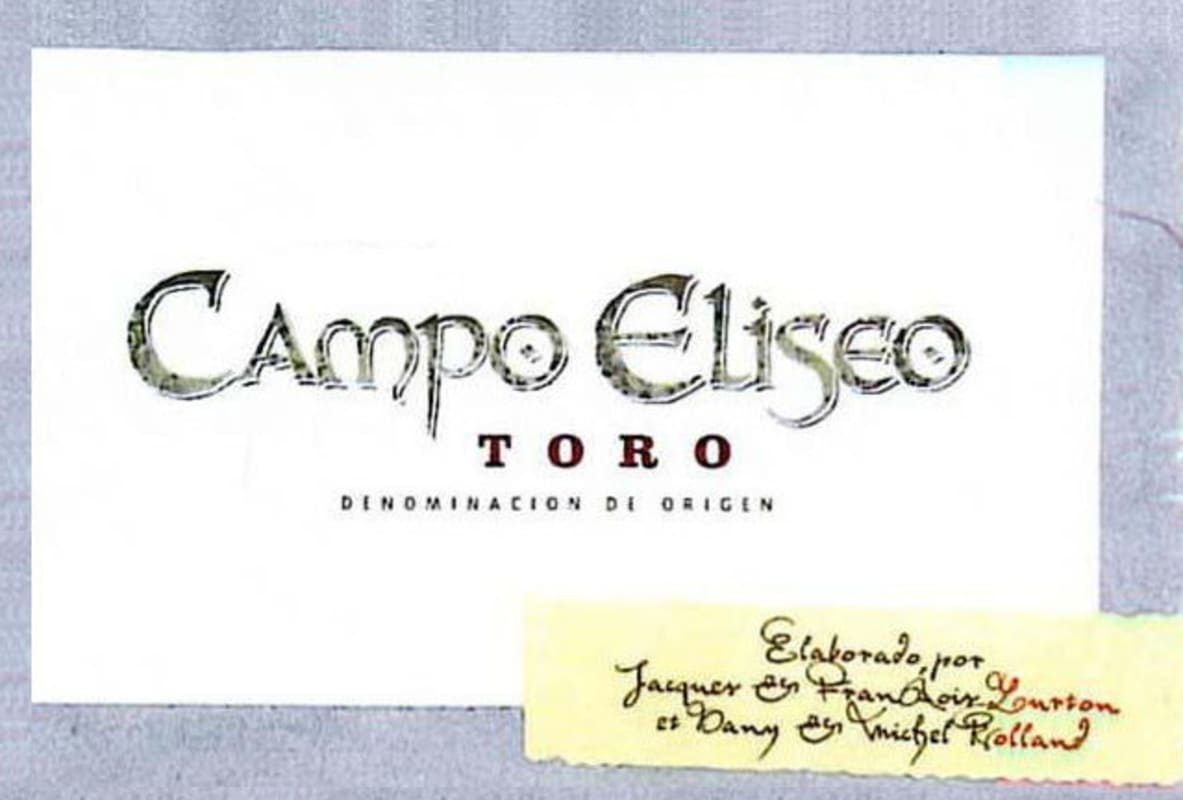Bodega Burdigala Campo Eliseo Toro 2003 Front Label