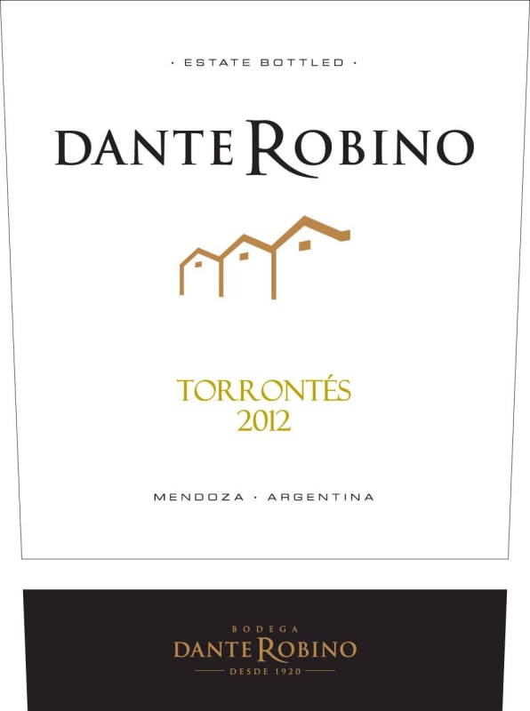 Bodega Dante Robino Torrontes 2012 Front Label