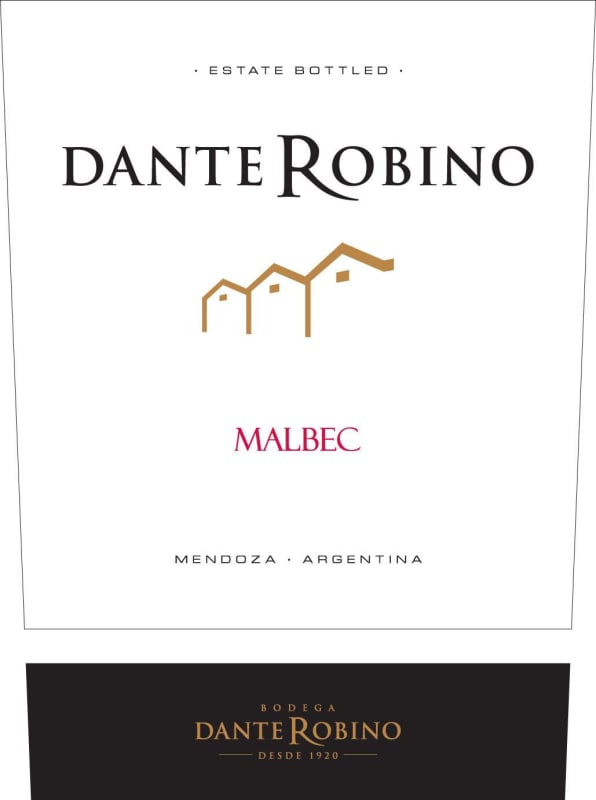 Bodega Dante Robino Malbec 2012 Front Label