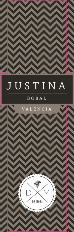 Bodega De Moya Justina Bobal 2012 Front Label
