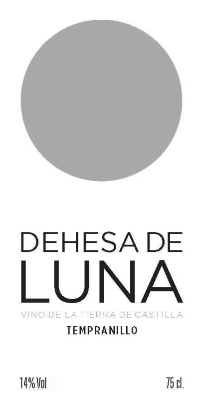 Bodega Dehesa de Luna Vino de la Tierra Tempranillo 2013 Front Label