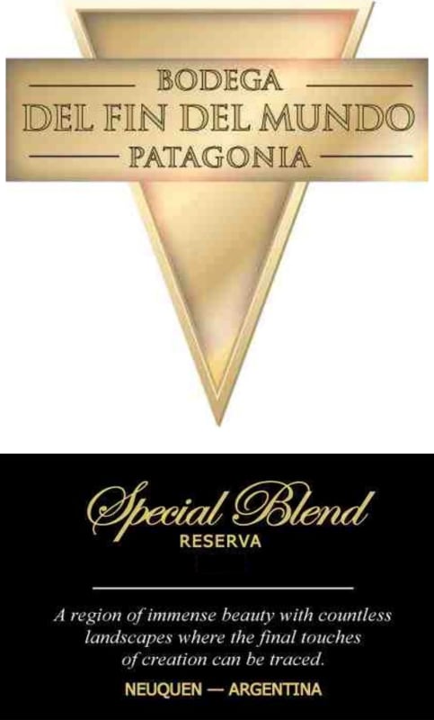 Bodega Del Fin del Mundo Special Blend Reserva 2009 Front Label
