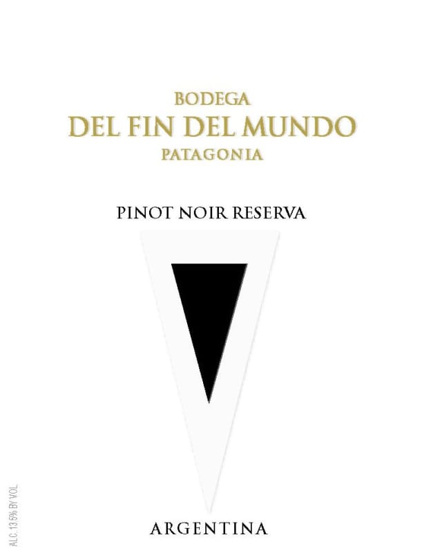 Bodega Del Fin del Mundo Reserva Pinot Noir 2008 Front Label