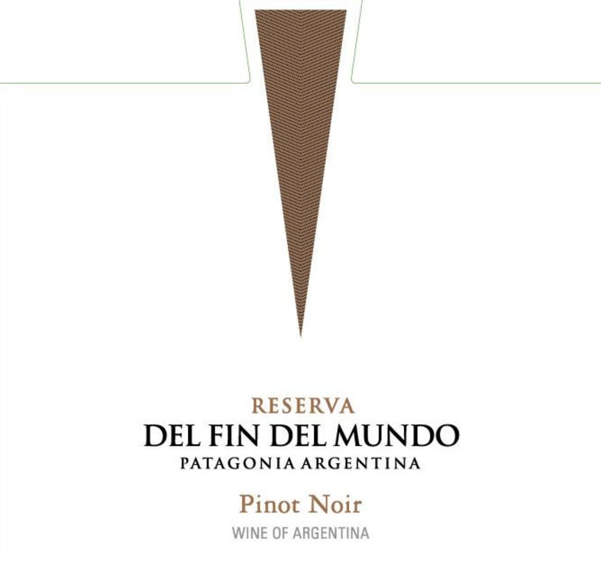 Bodega Del Fin del Mundo Reserva Pinot Noir 2014 Front Label