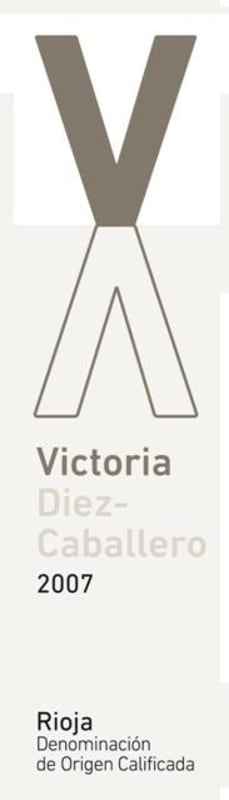 Bodega Diez - Caballero Rioja Victoria Reserva 2007 Front Label