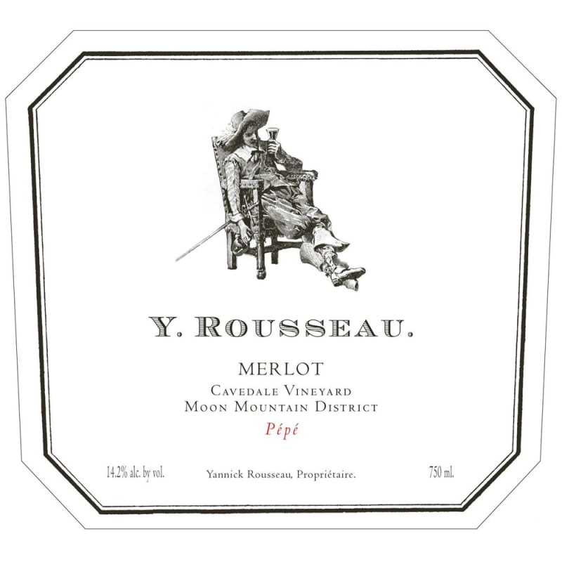 Y. Rousseau Pepe Cavedale Vineyard Merlot 2013 Front Label