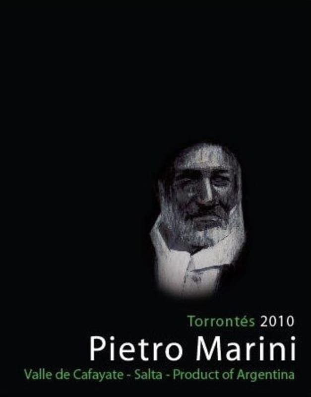 Bodega El Transito Pietro Marini Torrontes 2010 Front Label