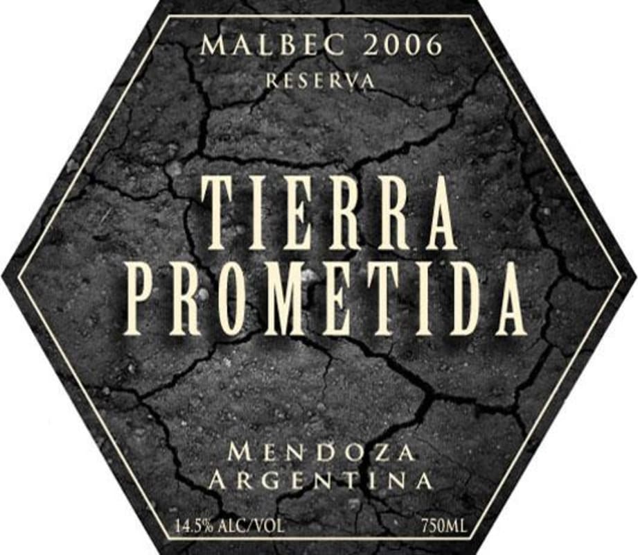 Bodega Enosur Tierra Prometida Malbec Reserva 2006 Front Label
