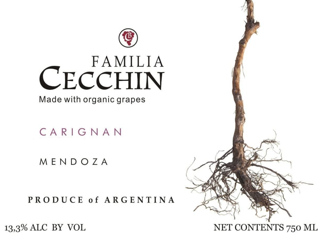 Bodega Familia Cecchin Carignan 2010 Front Label