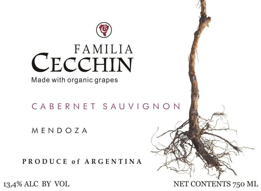 Bodega Familia Cecchin Cabernet Sauvignon 2008 Front Label