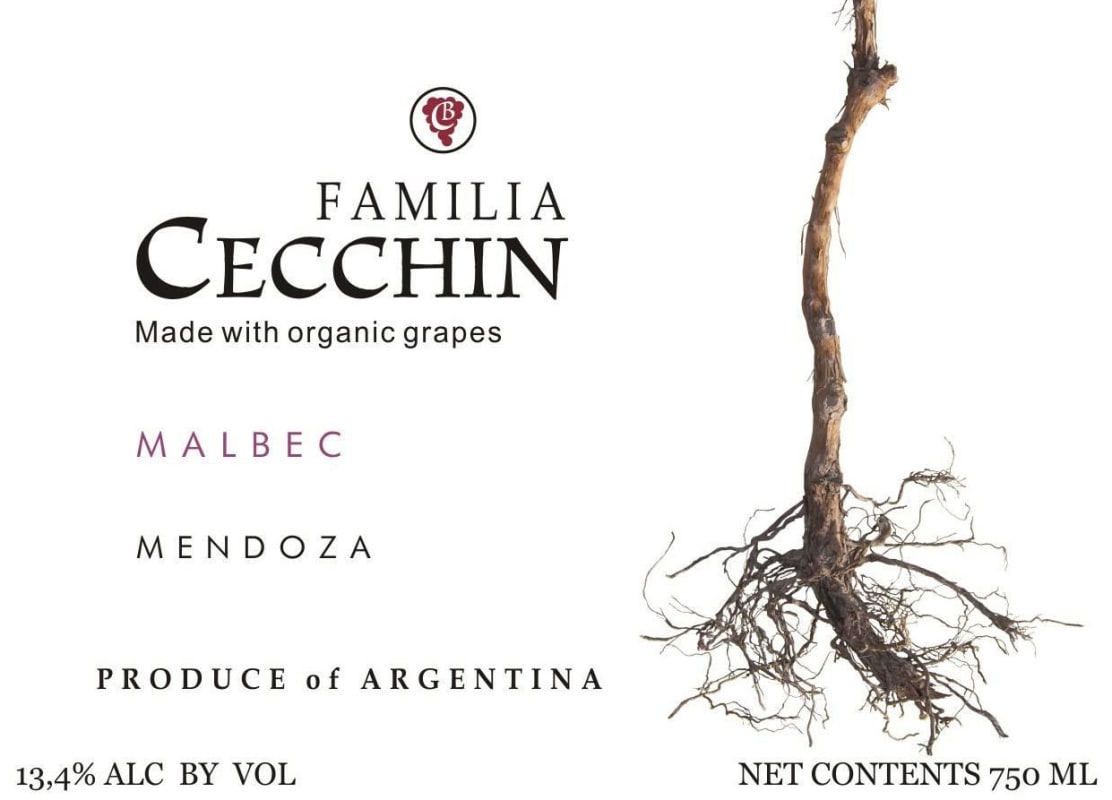 Bodega Familia Cecchin Malbec 2013 Front Label