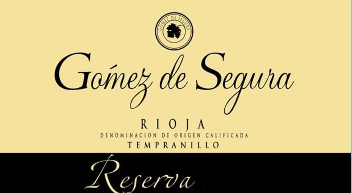 Bodega Gomez de Segura Reserva 2011 Front Label