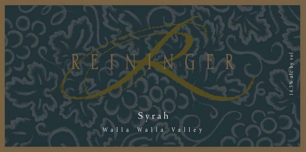 Reininger Syrah 2008 Front Label