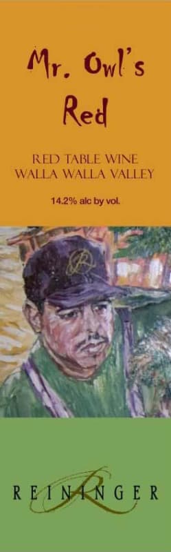 Reininger Mr. Owl's Red 2011 Front Label