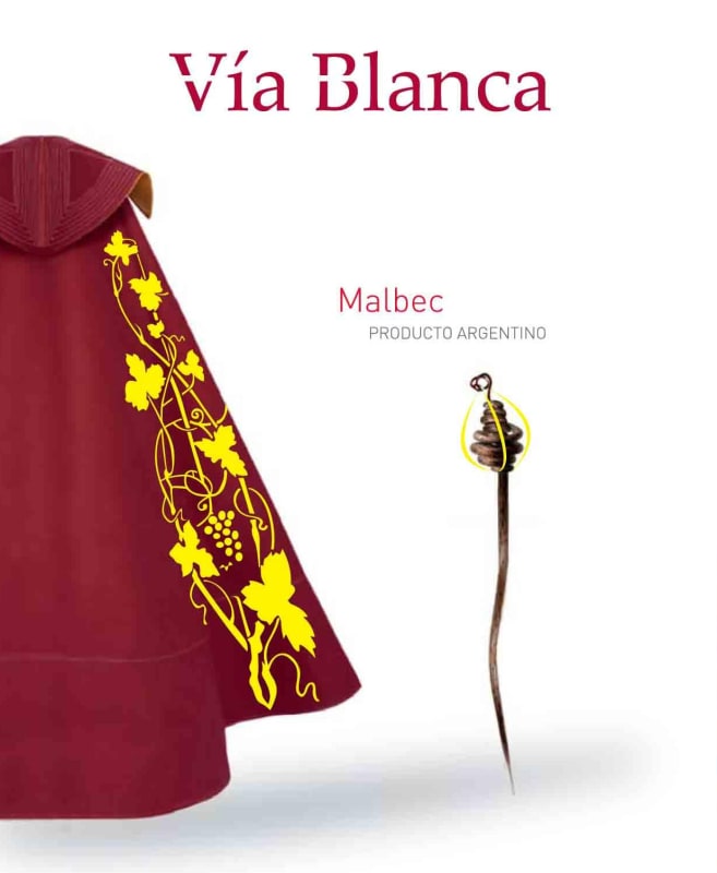 Bodega Iaccarini Via Blanca Malbec 2015 Front Label