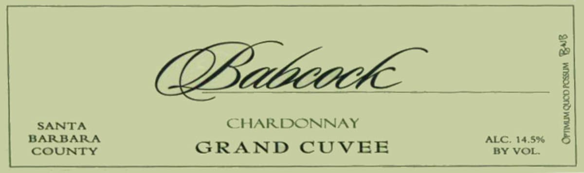 Babcock Grand Cuvee Chardonnay 2007 Front Label