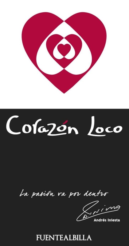 Bodega Iniesta Corazon Loco Tinto 2015 Front Label