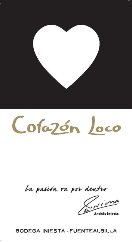 Bodega Iniesta Corazon Loco Blanco 2015 Front Label