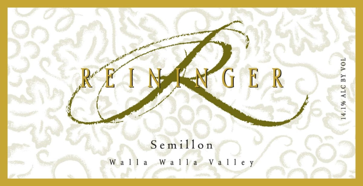 Reininger Semillon 2013 Front Label