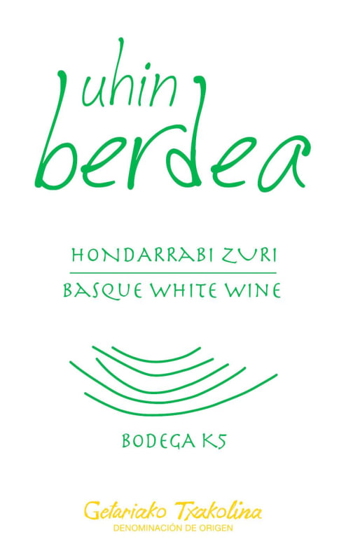Bodega K5 Arginano Uhin Berdea 2014 Front Label