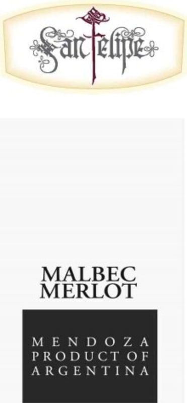Bodega La Rural Mendoza San Felipe Malbec Merlot 2013 Front Label