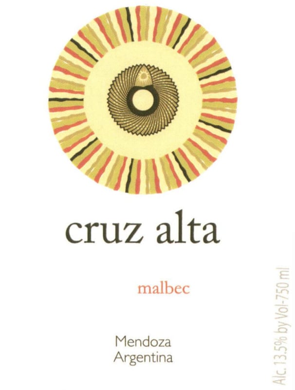 Bodega La Rural Cruz Alta Malbec 2015 Front Label
