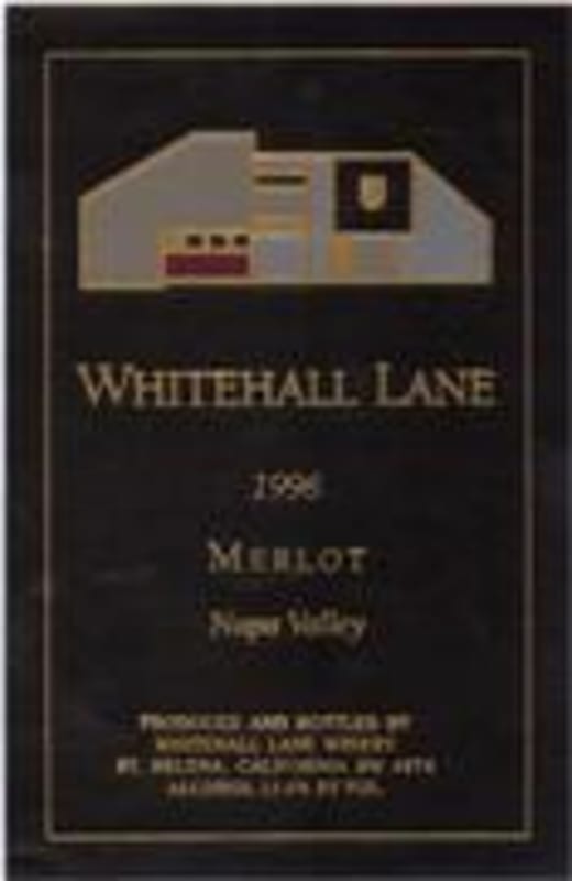 Whitehall Lane Merlot 1996 Front Label