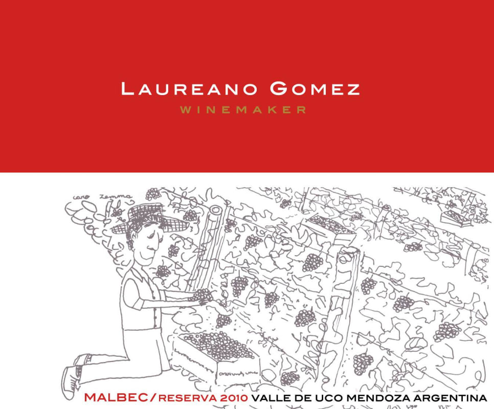 Bodega Laureano Gomez Winemaker Reserva Malbec 2010 Front Label