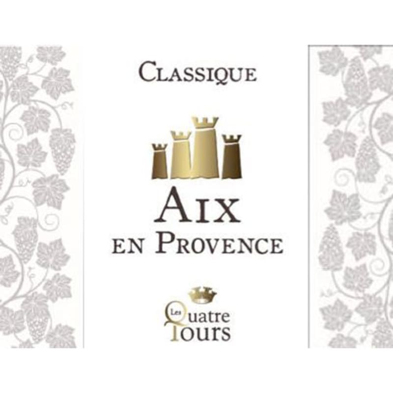 Les Quatre Tours Coteaux d'Aix en Provence Rose 2016 Front Label