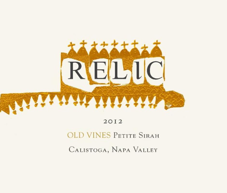 Relic Wine Cellars Old Vines Petite Sirah 2012 Front Label