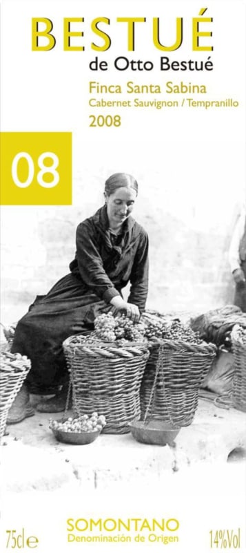 Bodega Otto Bestue Finca Santa Sabina Cabernet Sauvignon\Tempranillo 2008 Front Label