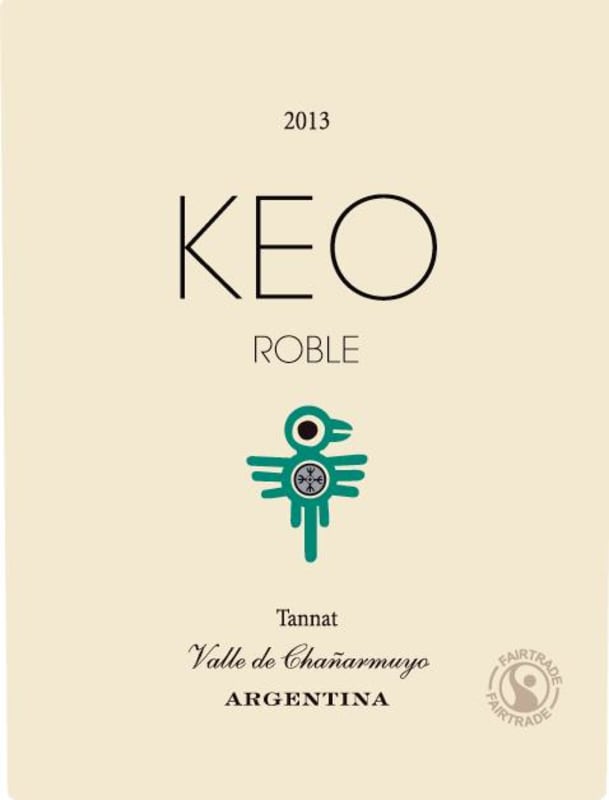 Bodega Paiman Keo Roble Tannat 2013 Front Label