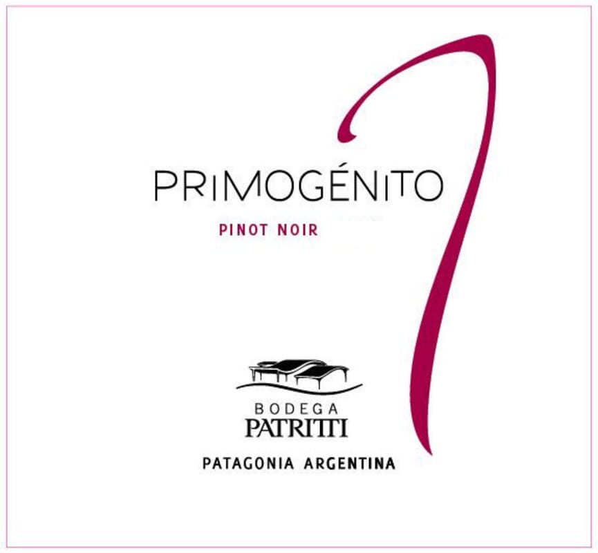 Bodega Patritti Neuquen Primogenito Pinot Noir 2009 Front Label