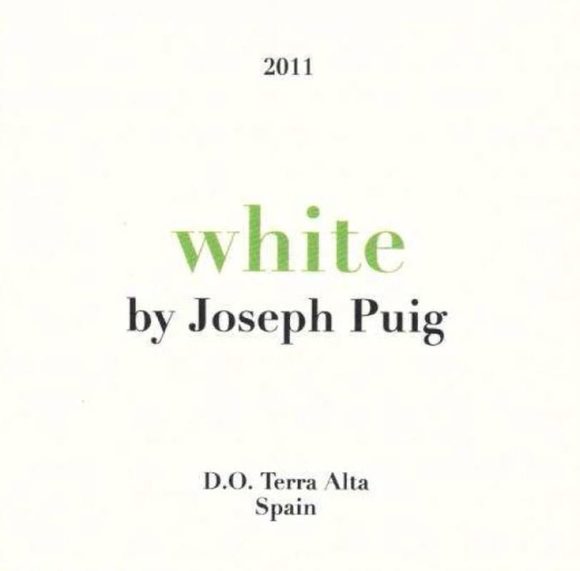 Bodega Puig Priorat Terra Alta white 2011 Front Label