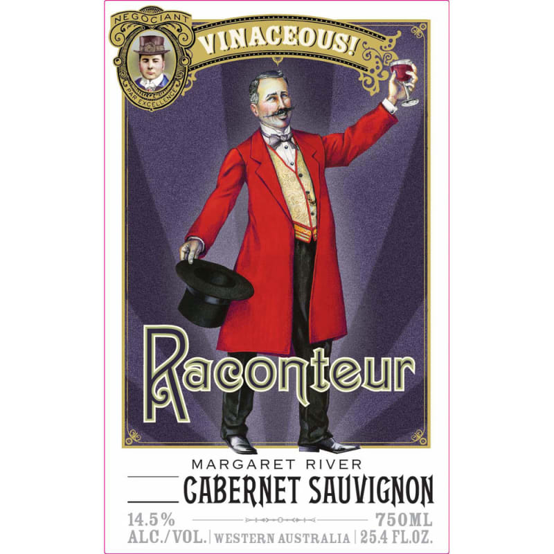 Vinaceous Raconteur Cabernet Sauvignon 2014 Front Label